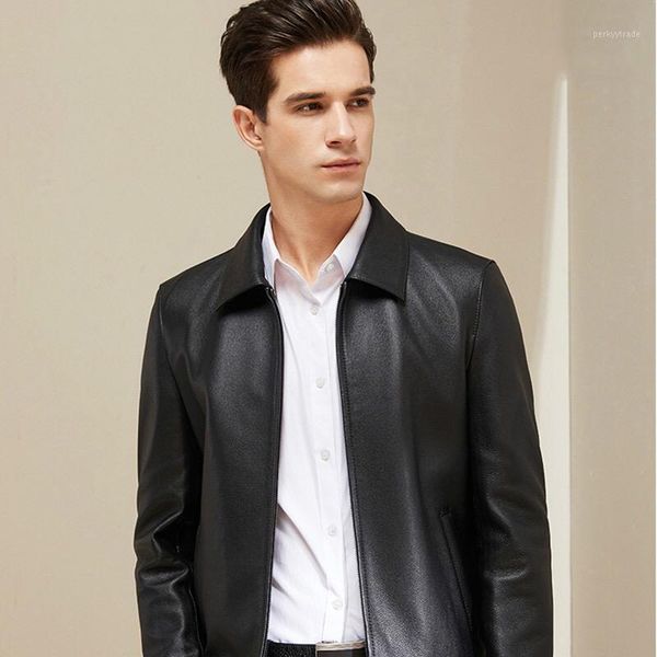 men's leather & faux 2021 fashion mens coat 100% cow business men jacket natural high-quality coat1, Black
men's leather & faux 2021 fashion mens coat 100% cow business men jacket natural high-quality coat1, Black