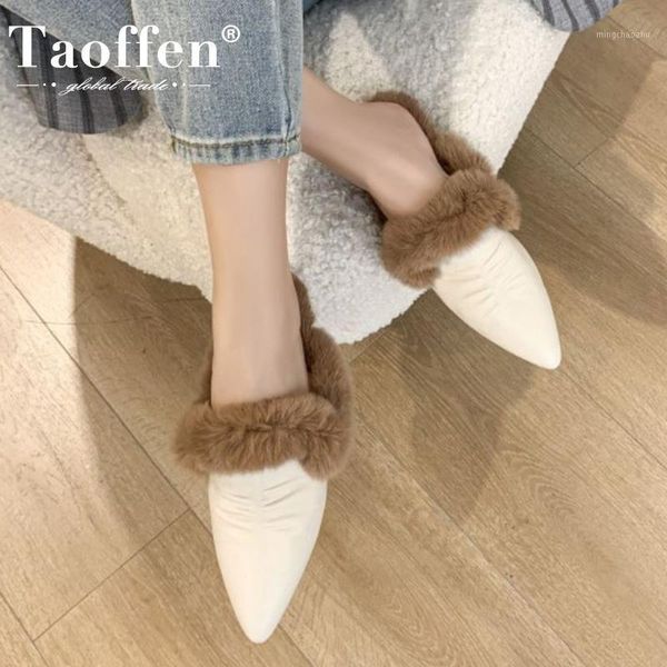 boots taoffen real leather women winter slipper pointed toe fashion shoes woman warm fur casual lady home footwear size 34-391, Black
boots taoffen real leather women winter slipper pointed toe fashion shoes woman warm fur casual lady home footwear size 34-391, Black