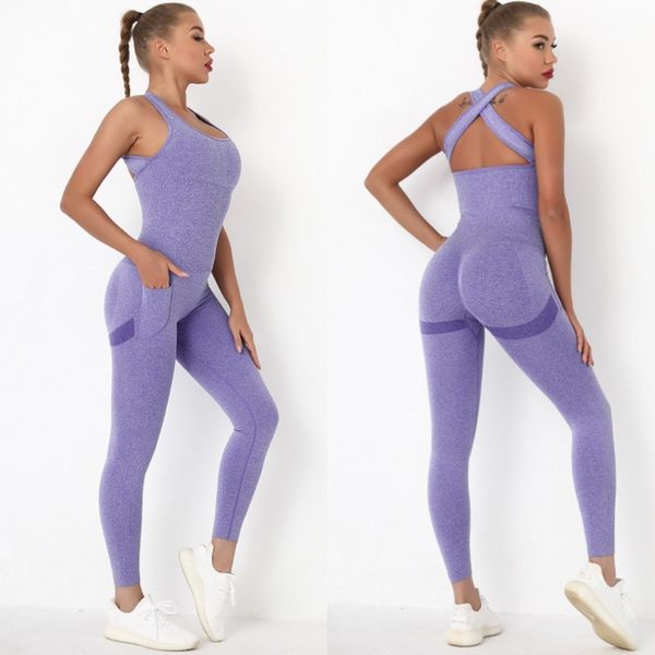 women seamless yoga set side pockets one piece gymwear sleeveless jumpsuit skinny rompers solid elastic fitness sport suits, Black;blue
women seamless yoga set side pockets one piece gymwear sleeveless jumpsuit skinny rompers solid elastic fitness sport suits, Black;blue