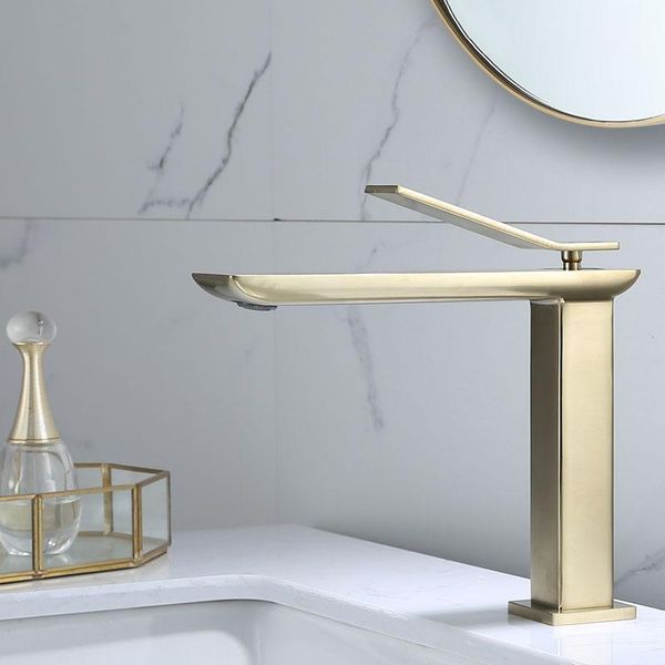 basin faucet luxury brush gold single handle and cold tap bathroom sink faucet brass deck mounted mixer1
basin faucet luxury brush gold single handle and cold tap bathroom sink faucet brass deck mounted mixer1