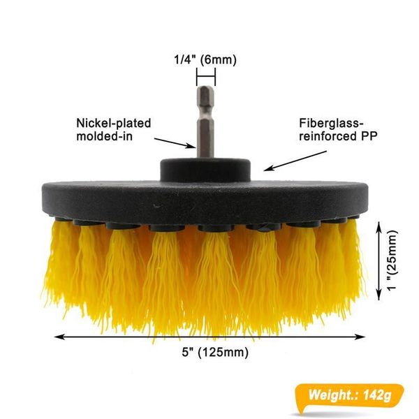 5inch 4pcs electric drill brush kit power scrubber cleaning brush for shower bathroom car leather plastic nylon bru jlljcj
5inch 4pcs electric drill brush kit power scrubber cleaning brush for shower bathroom car leather plastic nylon bru jlljcj