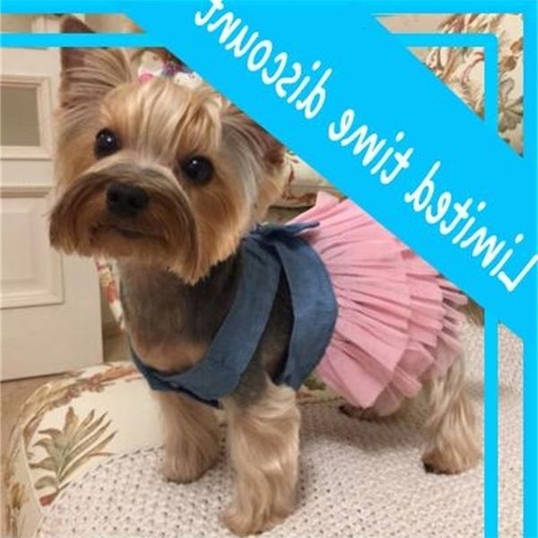 summer for dog wedding dress skirt puppy clothing spring fashion jean pet clothes xs-l
summer for dog wedding dress skirt puppy clothing spring fashion jean pet clothes xs-l