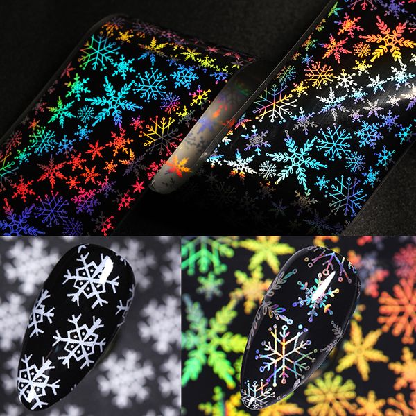 white colorful 10pcs/set christmas snowflake holographics foils art transfer sticker diy nail decorations
white colorful 10pcs/set christmas snowflake holographics foils art transfer sticker diy nail decorations