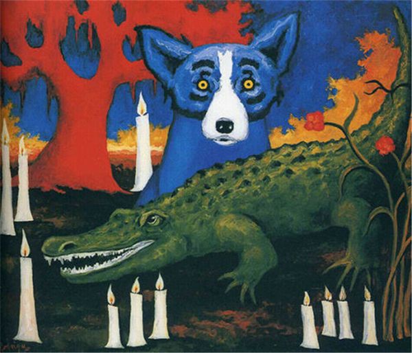 george rodrigue blue dog cool home decor handcrafts /hd print oil painting on canvas wall art picture 7771
george rodrigue blue dog cool home decor handcrafts /hd print oil painting on canvas wall art picture 7771