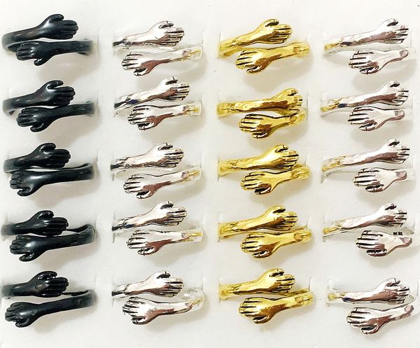 wholesale 30pcs silver black gold hug arm ring hand peace unity women men friend charm gift alloy jewelry, Golden;silver
wholesale 30pcs silver black gold hug arm ring hand peace unity women men friend charm gift alloy jewelry, Golden;silver