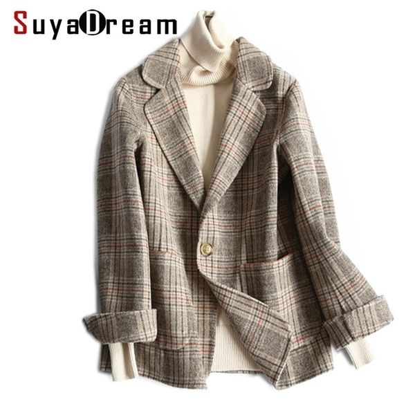 women wool blazer 80%wool 20%poly plaid office lady blazer single button two pocket jackets autumn winter wool coat 201201, White;black
women wool blazer 80%wool 20%poly plaid office lady blazer single button two pocket jackets autumn winter wool coat 201201, White;black