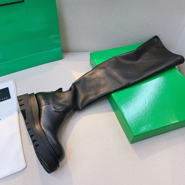 2021 original style high-quality leather smoke tube boots 2020 new green bottom women girl platform knight boot shoes, Black
2021 original style high-quality leather smoke tube boots 2020 new green bottom women girl platform knight boot shoes, Black