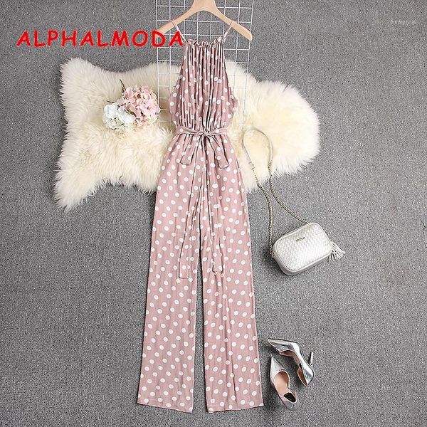 alphalmoda 2020 summer polka dot sleeveless jumpsuits women casual loose maxi rompers comfortable salopette femme1, Black;white
alphalmoda 2020 summer polka dot sleeveless jumpsuits women casual loose maxi rompers comfortable salopette femme1, Black;white