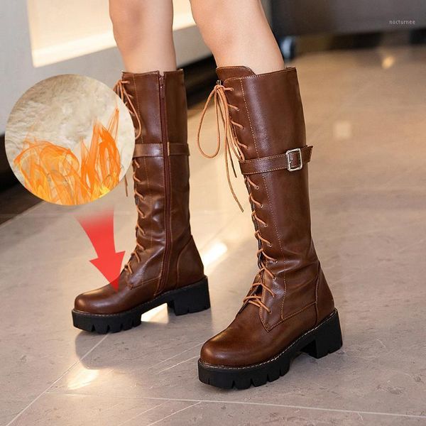 plus size 34-43 thigh high boots brown women vintage leather square heel zipper knee height buckle boot keep warm shoes british1, Black
plus size 34-43 thigh high boots brown women vintage leather square heel zipper knee height buckle boot keep warm shoes british1, Black