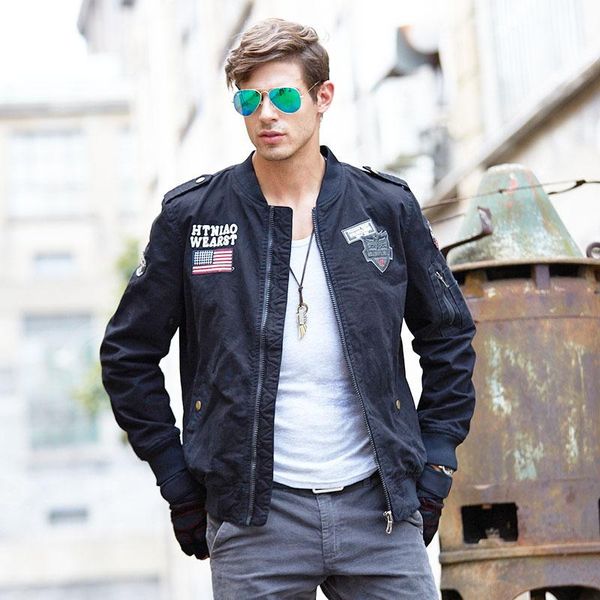 men's jackets brand loose-fitting outdoor casual uniform tooling cotton jacket bomber men and coats, Black;brown
men's jackets brand loose-fitting outdoor casual uniform tooling cotton jacket bomber men and coats, Black;brown