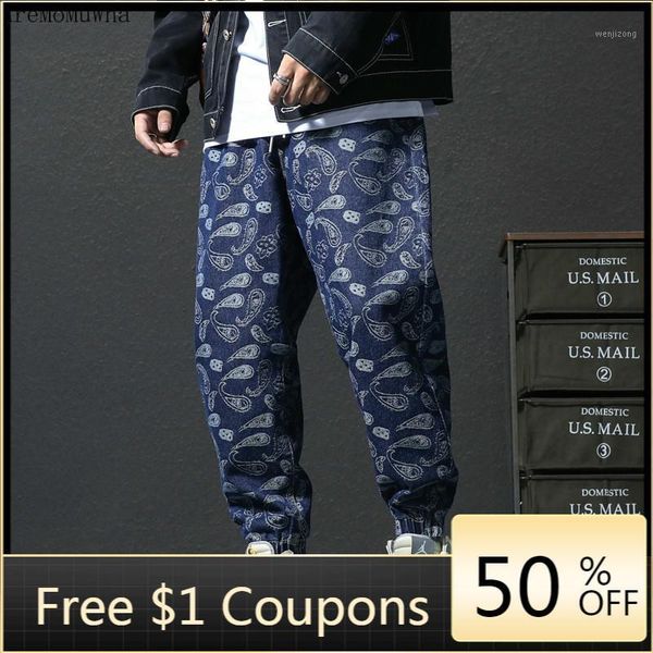 2020 autumn jeans men's european and american trend full print cashew flower embroidery beamed harem loose trousers men 4xl 5xl1, Blue
2020 autumn jeans men's european and american trend full print cashew flower embroidery beamed harem loose trousers men 4xl 5xl1, Blue
