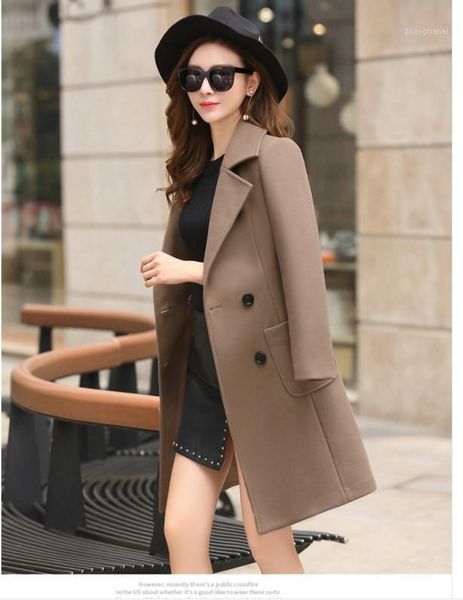 long slim blend outerwear nice women fashion double breasted woolen coat woolen coat autumn winter plus size solid clothing1, Black
long slim blend outerwear nice women fashion double breasted woolen coat woolen coat autumn winter plus size solid clothing1, Black