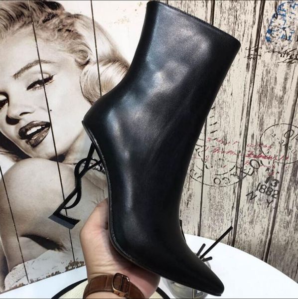 y brand women boot genuine leather winter boots women new stiletto leather pointed toe zipper martin short boots 36-43, Black
y brand women boot genuine leather winter boots women new stiletto leather pointed toe zipper martin short boots 36-43, Black
