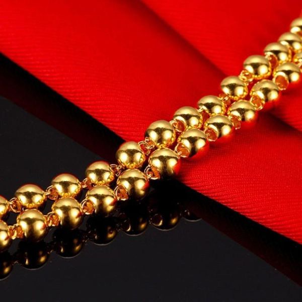solid smooth round beads chain necklace for men real yellow gold filled heavy thick link chain 600mm*7mm 80g, Silver
solid smooth round beads chain necklace for men real yellow gold filled heavy thick link chain 600mm*7mm 80g, Silver