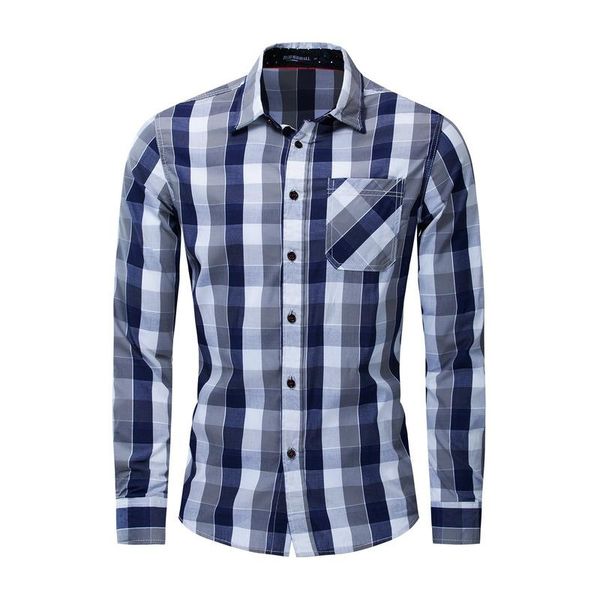 men's casual shirts plaid shirt 2021 autumn winter classic long sleeve men clothing oversized for, White;black
men's casual shirts plaid shirt 2021 autumn winter classic long sleeve men clothing oversized for, White;black