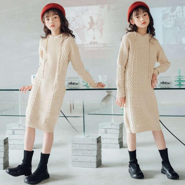 2020 13262 winter girls' korean autumn version thickened hooded twist knitted sweater skirt parent child drs, Red;yellow
2020 13262 winter girls' korean autumn version thickened hooded twist knitted sweater skirt parent child drs, Red;yellow
