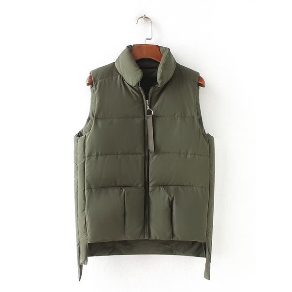autumn and winter women's vest casual solid color pocket decorative stand collar vest, Black;white
autumn and winter women's vest casual solid color pocket decorative stand collar vest, Black;white