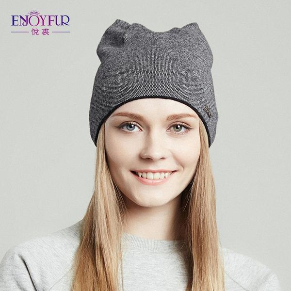 enjoyfur spring hat for women knitted wool beanies hat cat ear stylish cap 2020 new fashion lovely cap, Blue;gray
enjoyfur spring hat for women knitted wool beanies hat cat ear stylish cap 2020 new fashion lovely cap, Blue;gray