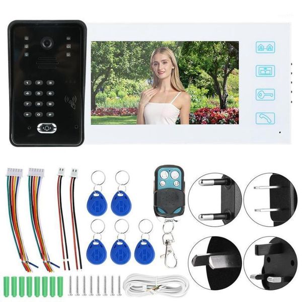 7in tft lcd video doorbell intercom night vision doorphone remote control password id card1
7in tft lcd video doorbell intercom night vision doorphone remote control password id card1