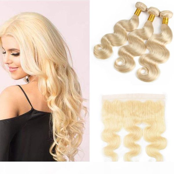 brazilian virgin hair #613 blonde 3 bundles with frontal closure lace frontal and bundles body wave hair weave and frontal, Black;brown
brazilian virgin hair #613 blonde 3 bundles with frontal closure lace frontal and bundles body wave hair weave and frontal, Black;brown