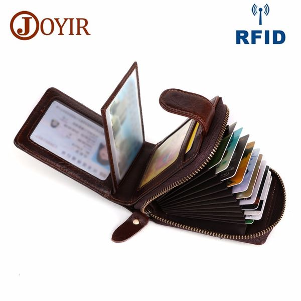 joyir credit card id holders wallet genuine leather men business cards rfid wallet high capacity credit holder purse porte carte lj200907, Brown;gray
joyir credit card id holders wallet genuine leather men business cards rfid wallet high capacity credit holder purse porte carte lj200907, Brown;gray