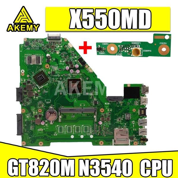 n3540 cpu x550md gt820m 2gb mainboard x550md rev 2.0 for asus x550m x552m y582m x550mj motherboard 100% test ok
n3540 cpu x550md gt820m 2gb mainboard x550md rev 2.0 for asus x550m x552m y582m x550mj motherboard 100% test ok