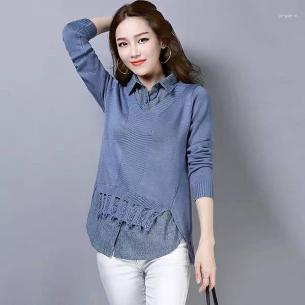spring autumn style knitted sweater pullover lady casual turn-down collar long sleeve knitted pullover zz09971, White;black
spring autumn style knitted sweater pullover lady casual turn-down collar long sleeve knitted pullover zz09971, White;black