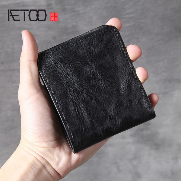 hbp aetoo simple first layer leather short wallet, handmade ultra-thin leather retro wallet, Red;black
hbp aetoo simple first layer leather short wallet, handmade ultra-thin leather retro wallet, Red;black