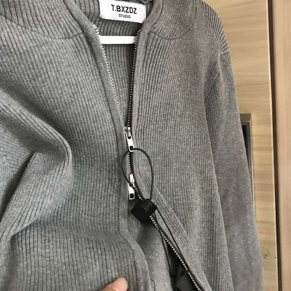 red online autumn same bm new style double zipper hoodie sweater cardigan, Black;gray
red online autumn same bm new style double zipper hoodie sweater cardigan, Black;gray