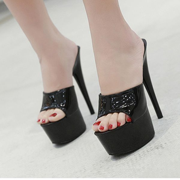 fashion 15cm high heel women slippers shoes stiletto model pole dancing t-show nightclub sandals shoes slippersmultifunction, Black
fashion 15cm high heel women slippers shoes stiletto model pole dancing t-show nightclub sandals shoes slippersmultifunction, Black
