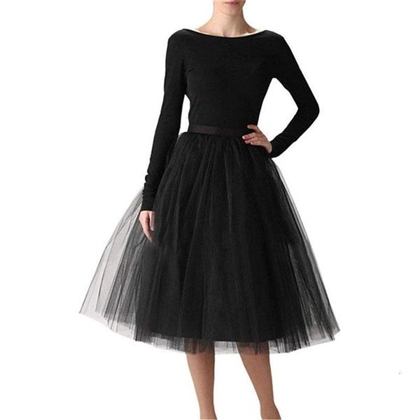 5 layers midi a line tutu tulle skirt high waist pleated skater skirts womens vintage lolita ball gown summer saias jupe, Black
5 layers midi a line tutu tulle skirt high waist pleated skater skirts womens vintage lolita ball gown summer saias jupe, Black