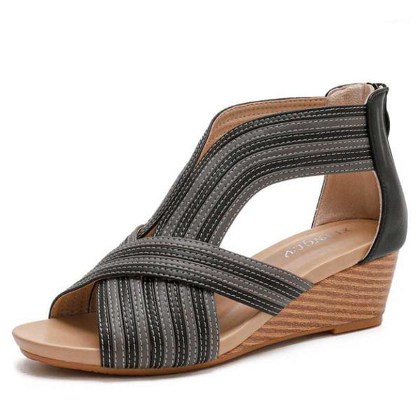 simi slope heel sandals women's mid-heel 2021 summer new european fashion casual bag heel zipper roman shoes ladies sandals36-421, Black
simi slope heel sandals women's mid-heel 2021 summer new european fashion casual bag heel zipper roman shoes ladies sandals36-421, Black