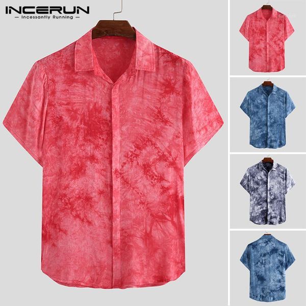 fashion men shirt short sleeve lapel streetwear tie dye gradient camisa summer breathable chic male hawaiian shirts 2020 incerun1, White;black
fashion men shirt short sleeve lapel streetwear tie dye gradient camisa summer breathable chic male hawaiian shirts 2020 incerun1, White;black