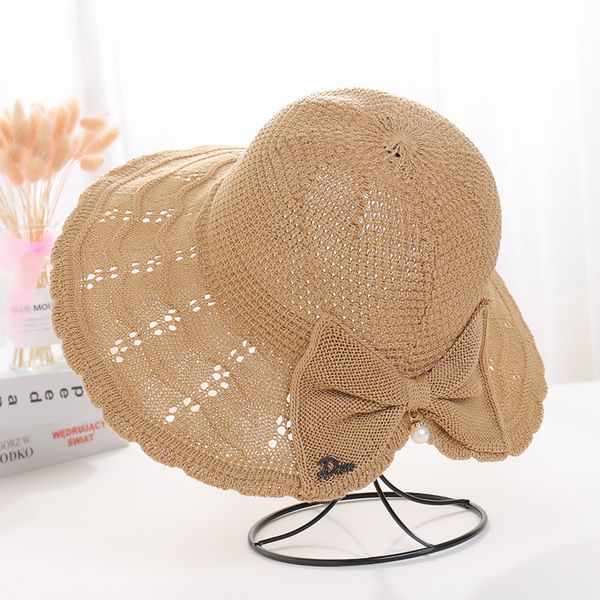 hat lady's new back opening big brim basin hat pure knitting fisherman's hat with pearl bow c0123, Blue;gray
hat lady's new back opening big brim basin hat pure knitting fisherman's hat with pearl bow c0123, Blue;gray
