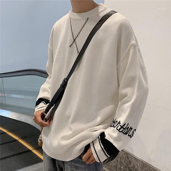 winter sweater men's warm fashion contrast casual o-neck knit pullover man wild loose long sleeve sweater male clothes -2xl1, White;black
winter sweater men's warm fashion contrast casual o-neck knit pullover man wild loose long sleeve sweater male clothes -2xl1, White;black