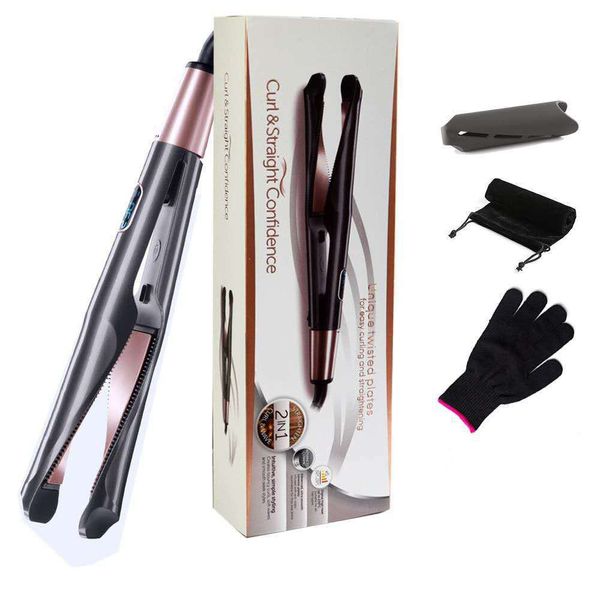 2 in 1 hair curler & straightener lcd flat iron unique twisted plate spiral knuckle panel stereotyping presistence salon tools dhl free
2 in 1 hair curler & straightener lcd flat iron unique twisted plate spiral knuckle panel stereotyping presistence salon tools dhl free