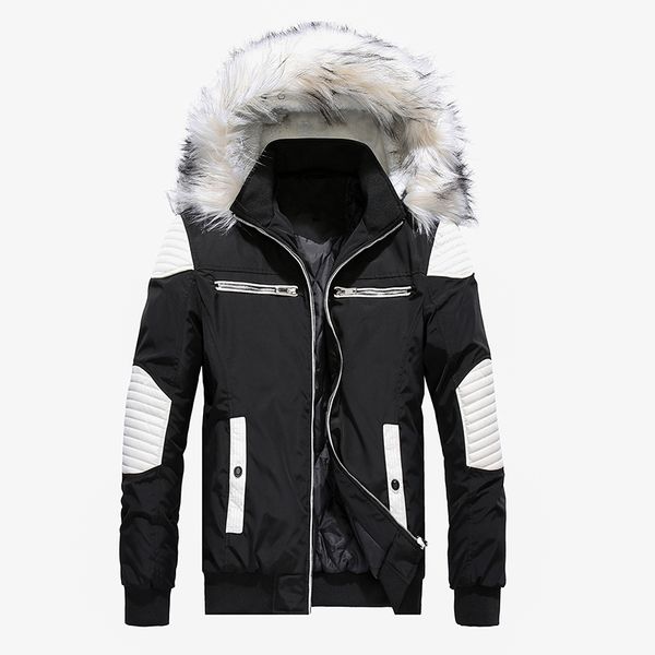 winter jacket men casual fur hooded thick warm long coat mens cotton-padded bomber jacket outwear parka chaqueta hombre invierno, Black
winter jacket men casual fur hooded thick warm long coat mens cotton-padded bomber jacket outwear parka chaqueta hombre invierno, Black