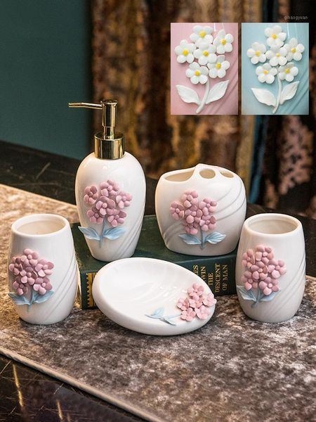 bath accessory set 5pcs small fresh embossed flowers bathroom wash ceramic home supplies soap bottle dish toothbrush holder cup1
bath accessory set 5pcs small fresh embossed flowers bathroom wash ceramic home supplies soap bottle dish toothbrush holder cup1