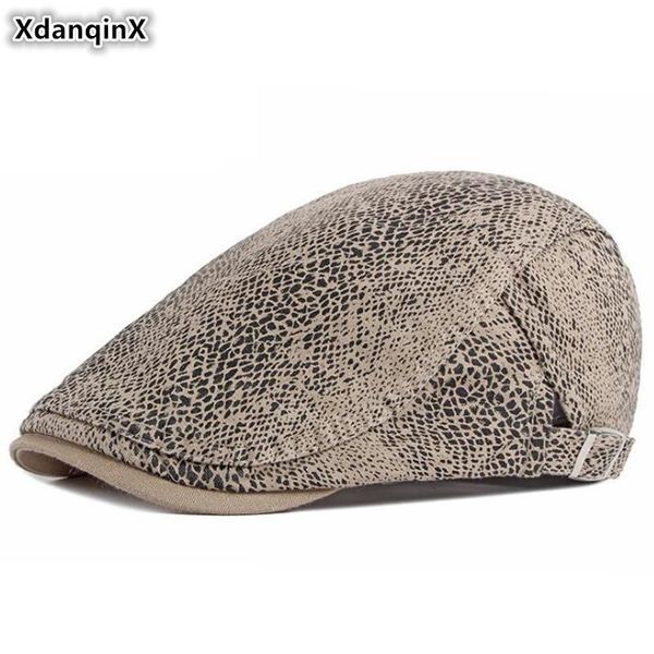xdanqinx novelty women beret hat snake skin leopard berets 2020 new men's cotton brands cap adjustable size couple hats unisex, Blue;gray
xdanqinx novelty women beret hat snake skin leopard berets 2020 new men's cotton brands cap adjustable size couple hats unisex, Blue;gray