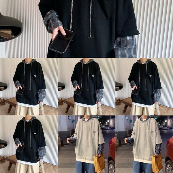 8nnny men's hoodie ins couple wearcouple dress autumn korean fashion coats loose couple's clothes men's fake two wear cw91k, Black
8nnny men's hoodie ins couple wearcouple dress autumn korean fashion coats loose couple's clothes men's fake two wear cw91k, Black