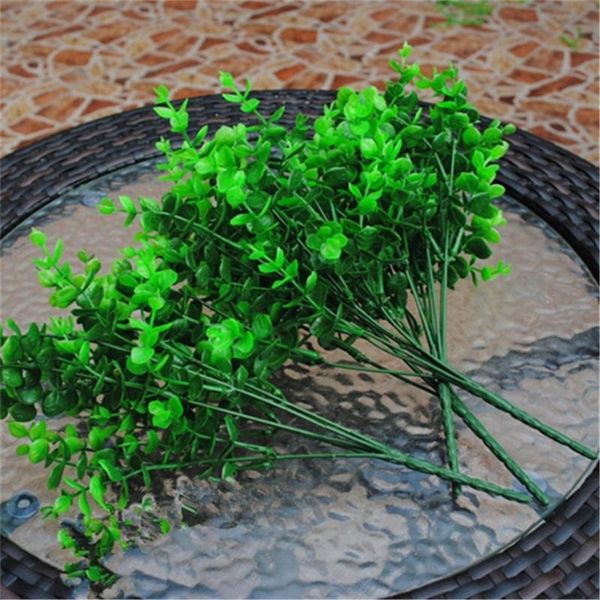1pcs/ 7 branches green artificial plant eucalyptus plastic money leaves grass bush home decoration fake flowers wreath
1pcs/ 7 branches green artificial plant eucalyptus plastic money leaves grass bush home decoration fake flowers wreath