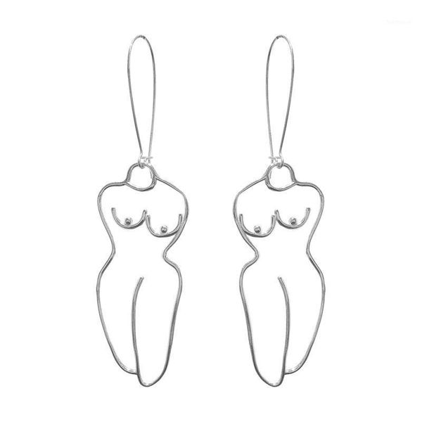 original body art dangle earrings for women 2020 chic gold tone outline drop earrings jewelry femme bijoux brincos1, Silver
original body art dangle earrings for women 2020 chic gold tone outline drop earrings jewelry femme bijoux brincos1, Silver
