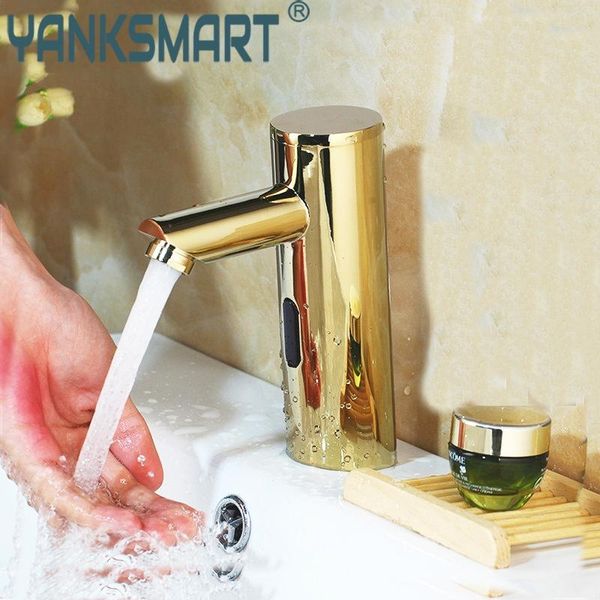 yanksmart golden plated solid brass automatic sensor touch chrome polish bathroom basin sink faucet water mixer tap faucet
yanksmart golden plated solid brass automatic sensor touch chrome polish bathroom basin sink faucet water mixer tap faucet