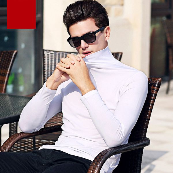 brand autumn and men's t-shirt high-collar cotton bottom shirt for male long-sleeved kg-433, White;black
brand autumn and men's t-shirt high-collar cotton bottom shirt for male long-sleeved kg-433, White;black
