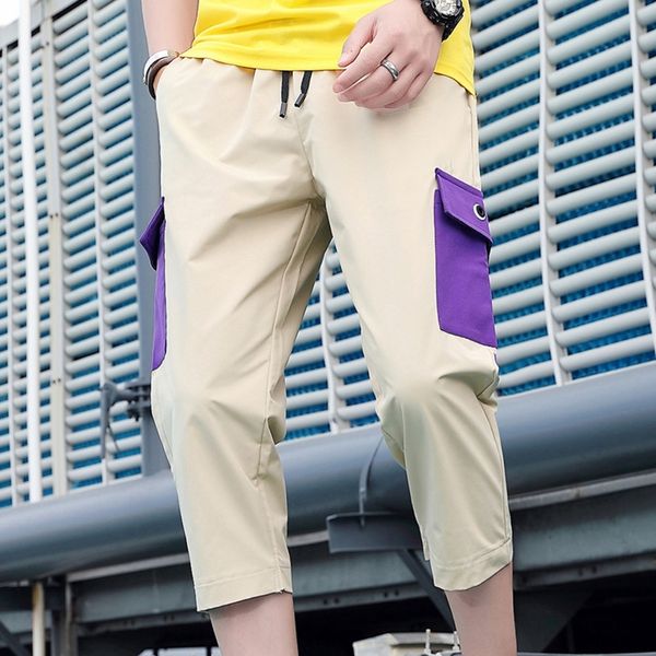 iey5g fashion men versatile loose korean style capris casual corset harun sports sports pants 7 point summer pants man mtzpr, Blue
iey5g fashion men versatile loose korean style capris casual corset harun sports sports pants 7 point summer pants man mtzpr, Blue