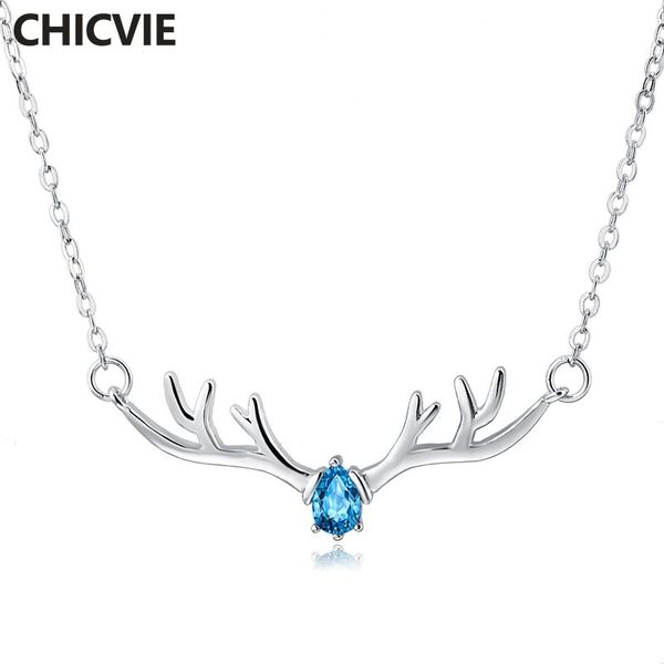 chains chicvie s925 elk antlers deer necklaces&pendants for women silver necklace pendant jewelry statement crystal sne190094
chains chicvie s925 elk antlers deer necklaces&pendants for women silver necklace pendant jewelry statement crystal sne190094