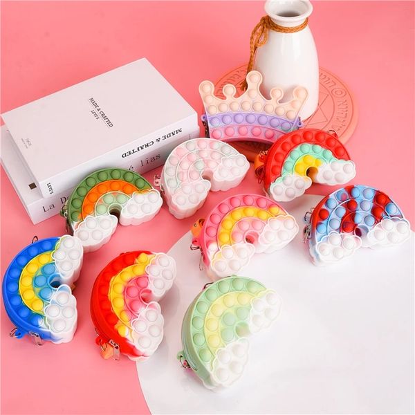 fidget toy push bubble rainbow luminescence coin purse wallet lady bag silica bag valentine's day girl gift
fidget toy push bubble rainbow luminescence coin purse wallet lady bag silica bag valentine's day girl gift
