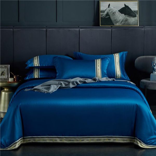 new luxury bedding set super soft tencel washing silk cotton embroidery sheet solid color home flat bedding king size 4pcs
new luxury bedding set super soft tencel washing silk cotton embroidery sheet solid color home flat bedding king size 4pcs
