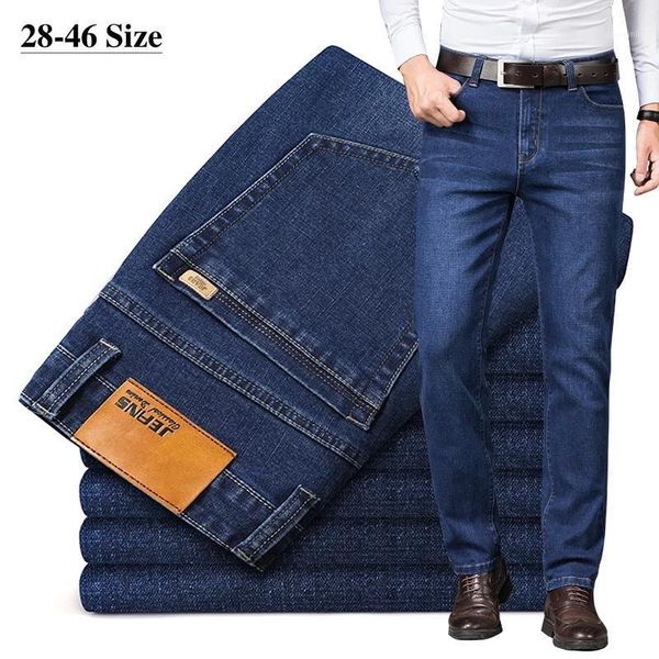 plus size 42 44 46 brand men's business straight jeans cotton stretch casual trousers fashion blue black slim-fit denim pants1
plus size 42 44 46 brand men's business straight jeans cotton stretch casual trousers fashion blue black slim-fit denim pants1