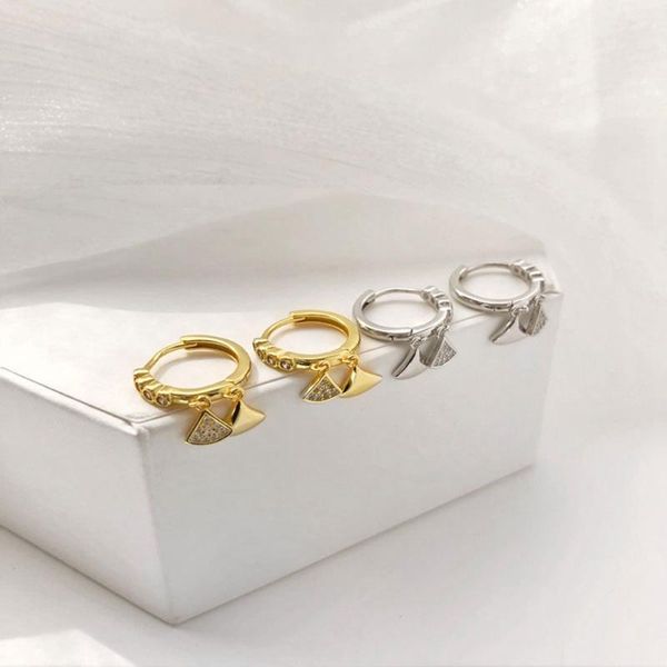 hoop & huggie 925 sterling silver earring triangle fan pendant for women mini zircon fine jewelry wedding party, Golden;silver
hoop & huggie 925 sterling silver earring triangle fan pendant for women mini zircon fine jewelry wedding party, Golden;silver